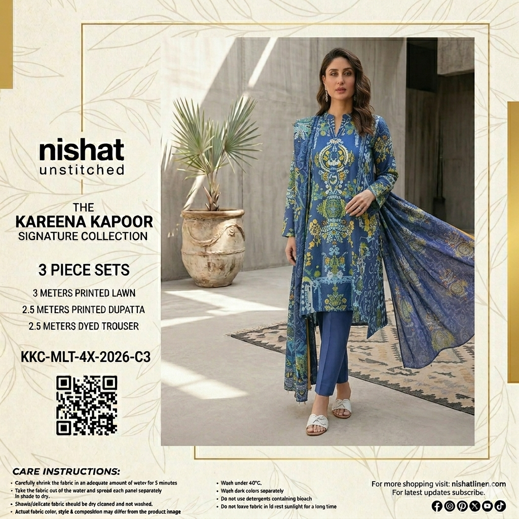 Nishat 3 Piece - Printed Suit
