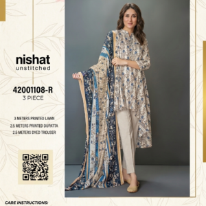 Nishat 3 Piece - Printed Suit