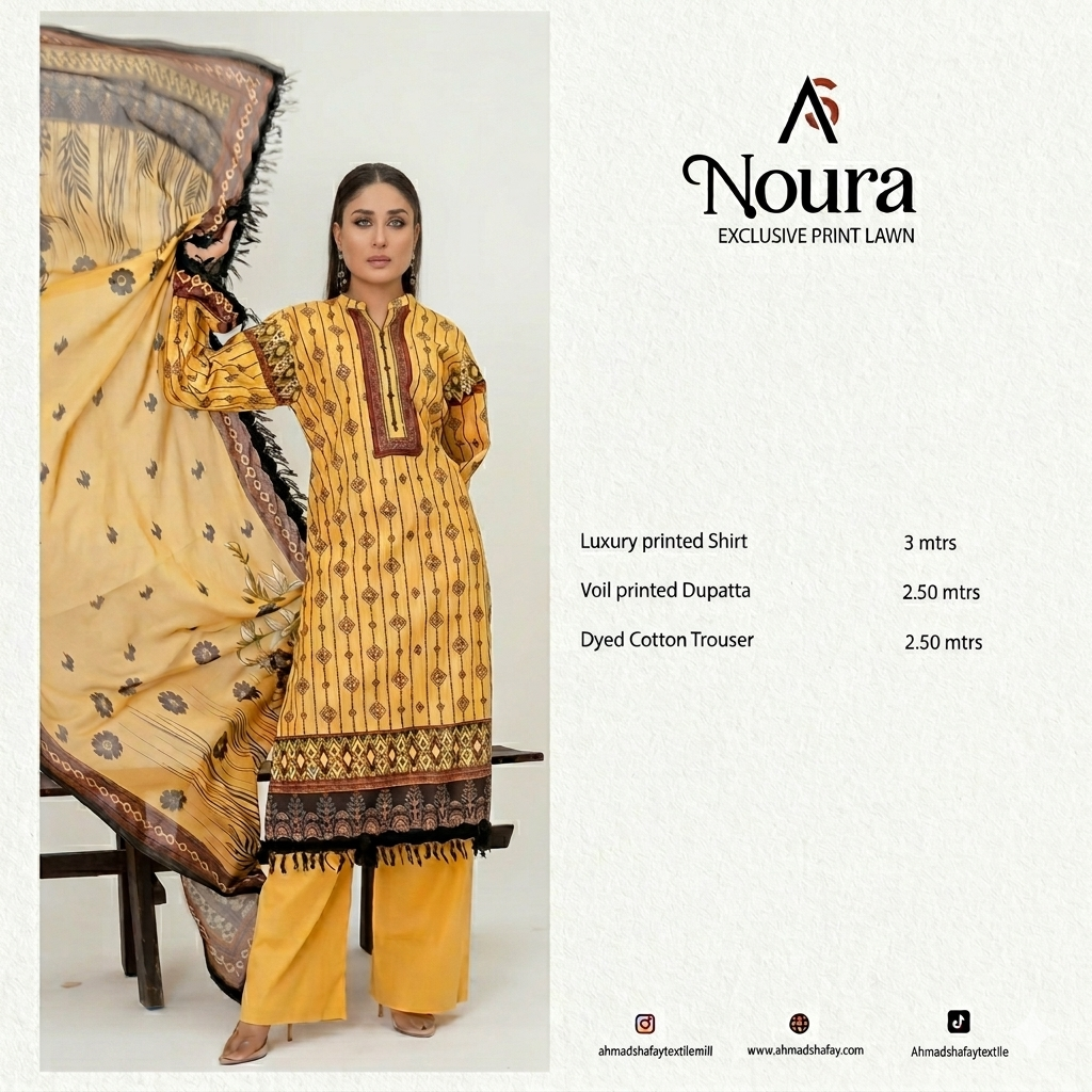Noura 3 Piece - Printed Suit
