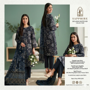 Sapphire 3 Piece - Chimki Lawn Suit
